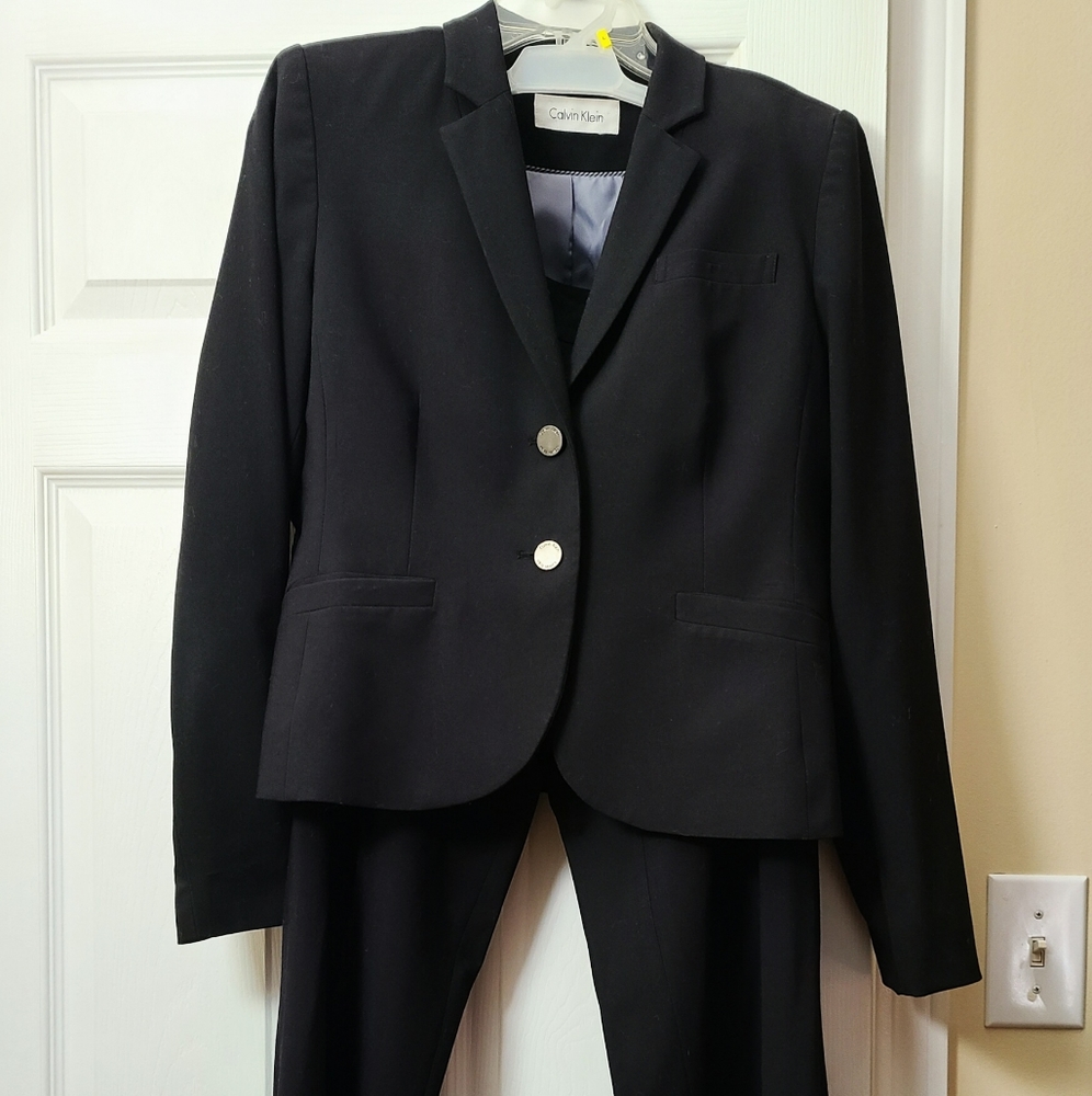 Calvin Klein Women's Black Two Piece Suit